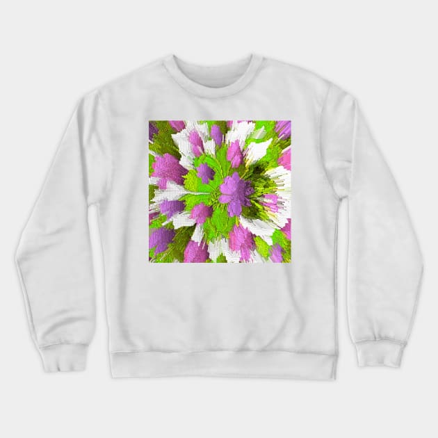 Shabby Chic Modern Vibe Abstract Crewneck Sweatshirt by Overthetopsm